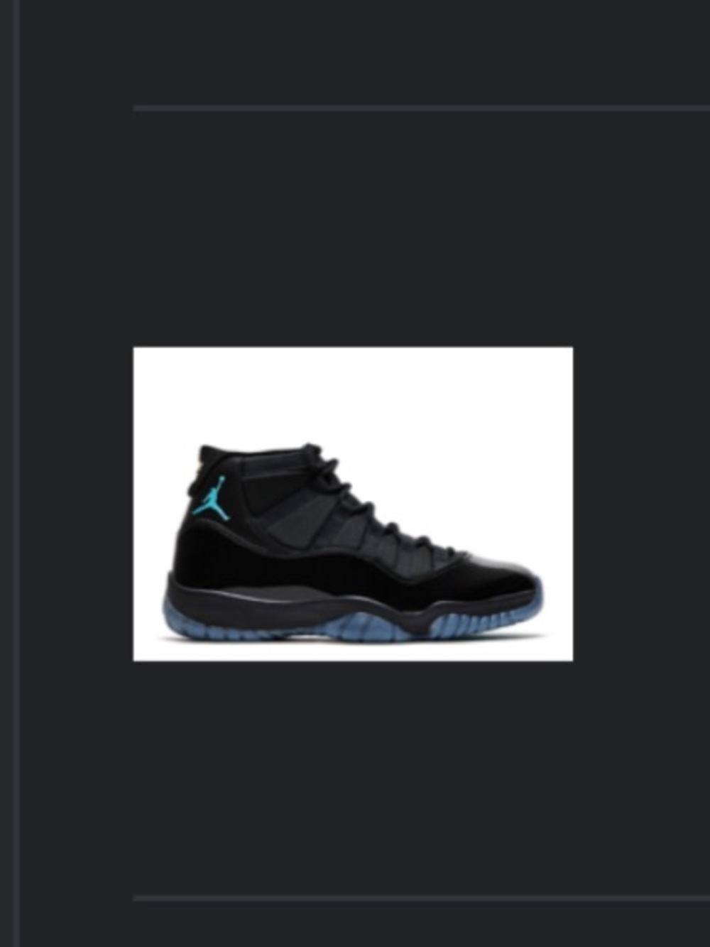 Jordan Men’s High-Top Sneakers - Black with Teal Accent